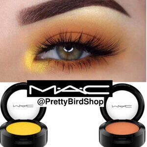2 MAC shadows CHROME YELLOW & RULE NIB Matte